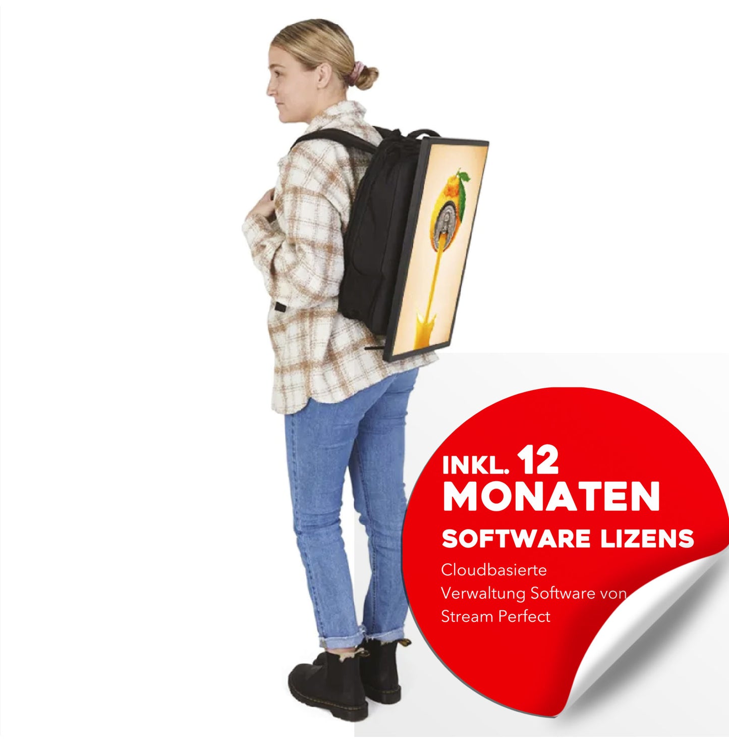 Backpack Werbedisplay 21” - 21"